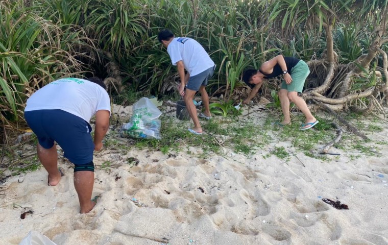 高野漁港のビーチクリーンに参加しました